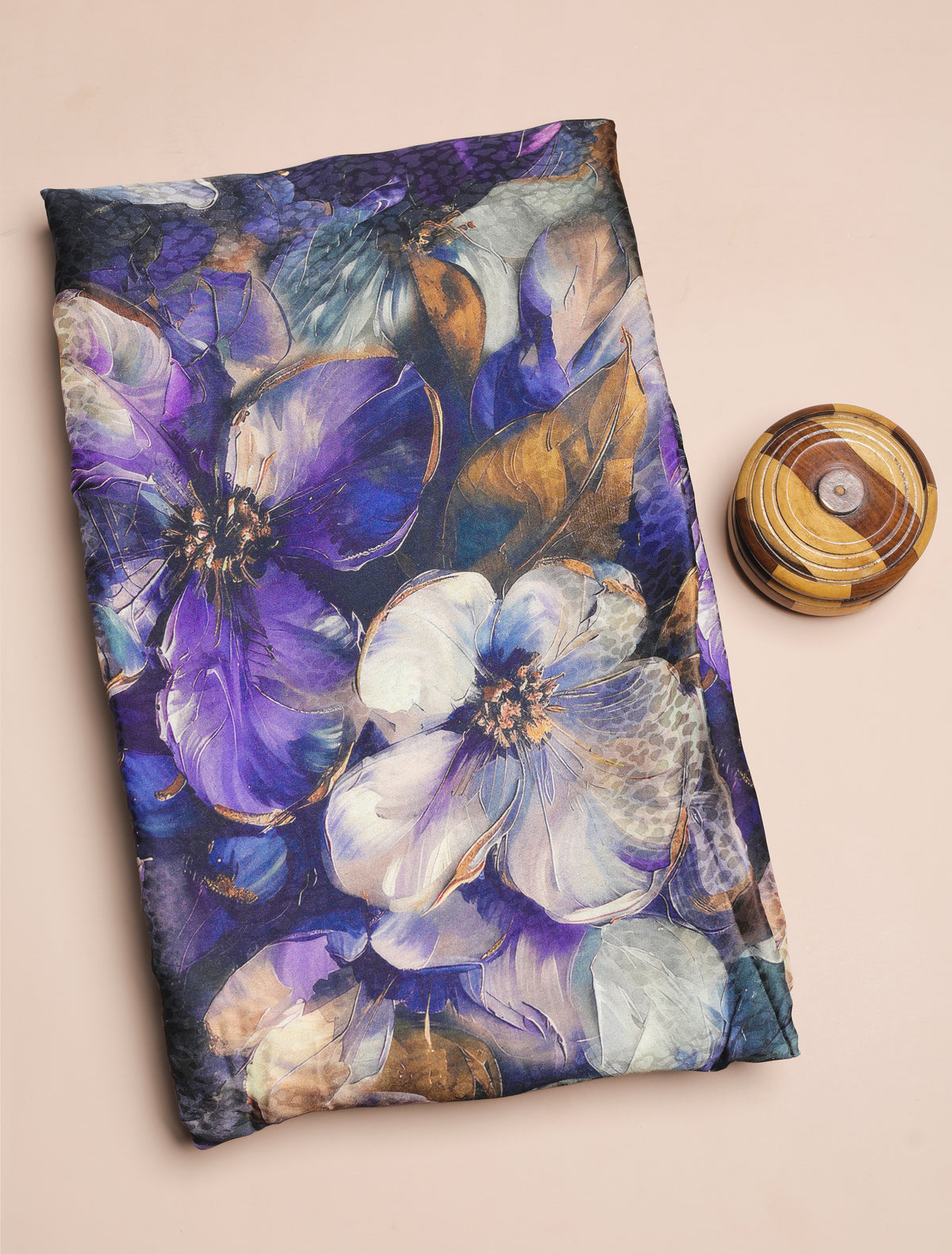 BEMBERG CHIFFON PRINTED FABRIC - PRE-CUT 4 MTRS PIECE