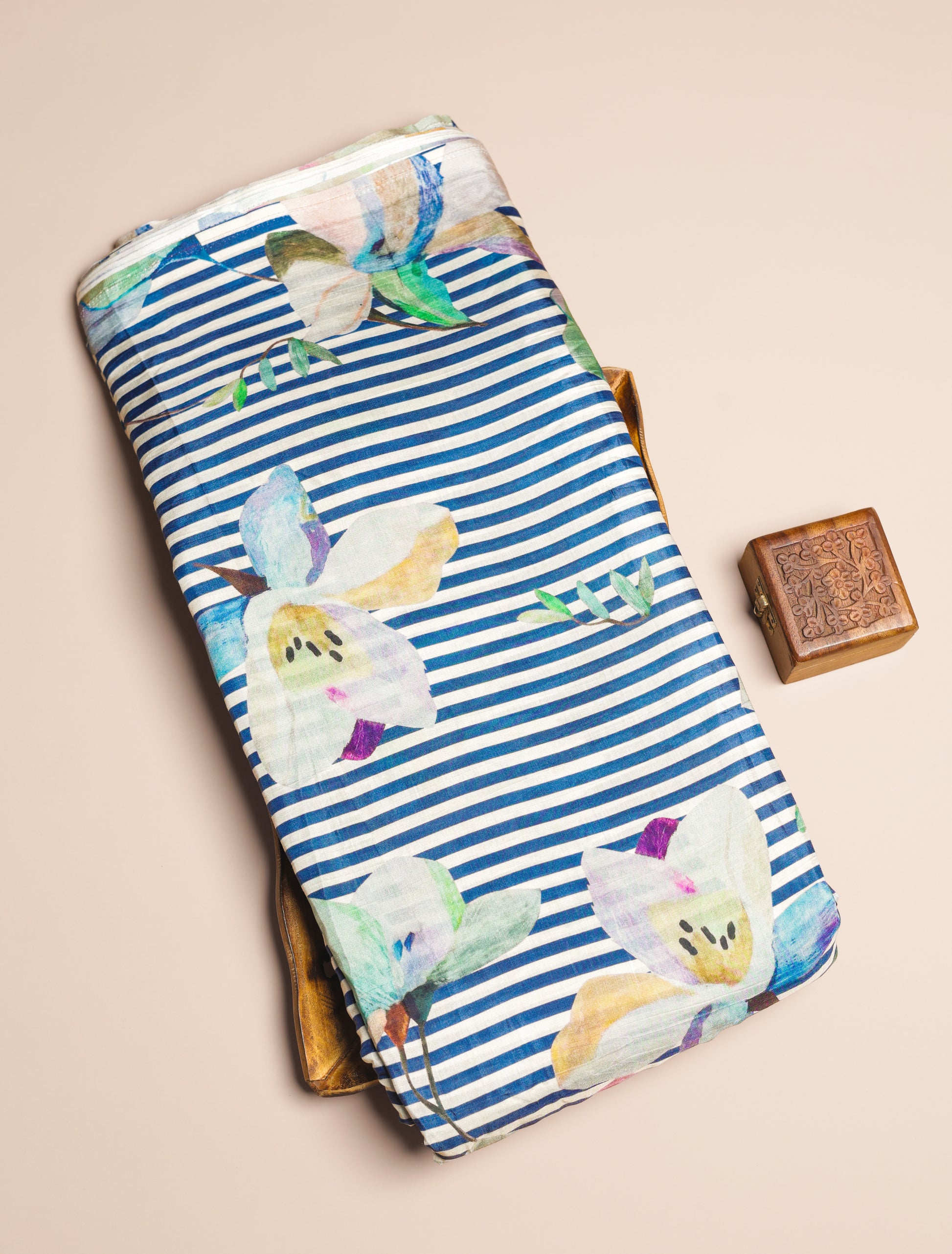 PURE BEMBERG COTTON SILK PRINTED FABRIC