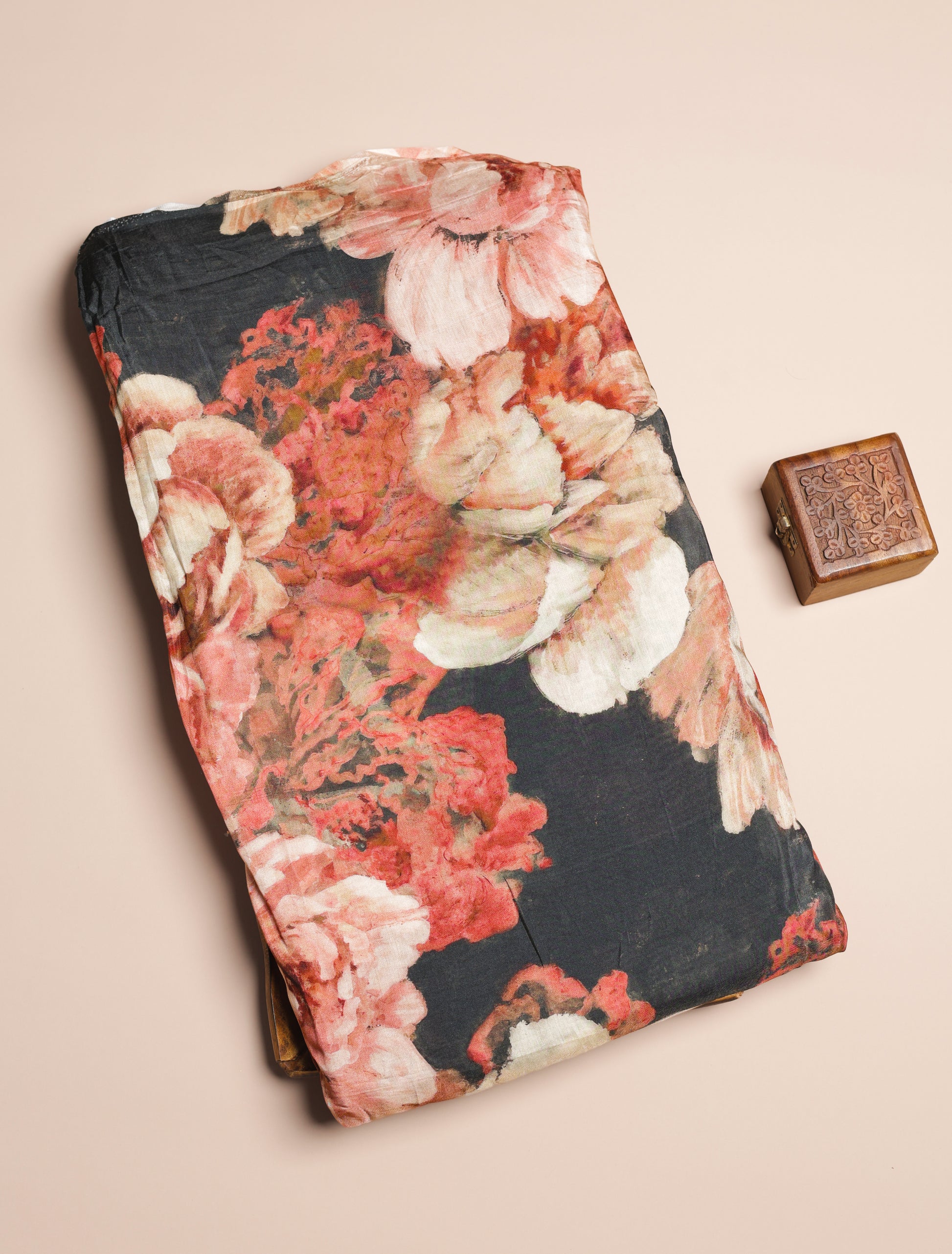 PURE BEMBERG COTTON SILK PRINTED FABRIC