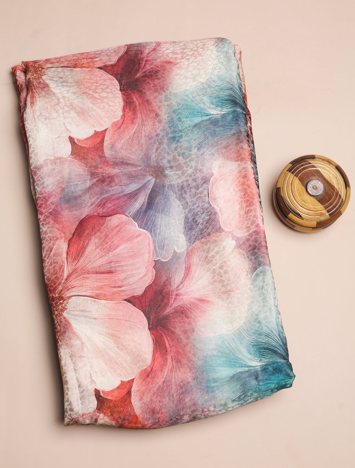 BEMBERG CHIFFON PRINTED FABRIC - PRE-CUT 4 MTRS PIECE