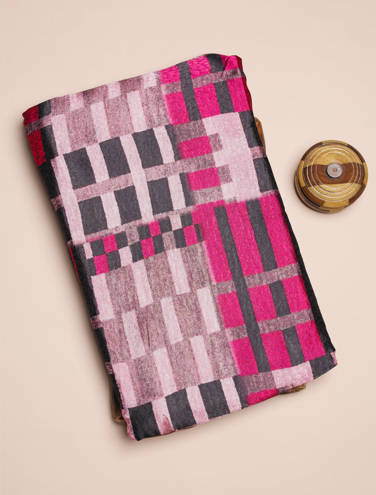 CREPE VISCOSE JACQUARD DIGITAL PRINTED FABRIC