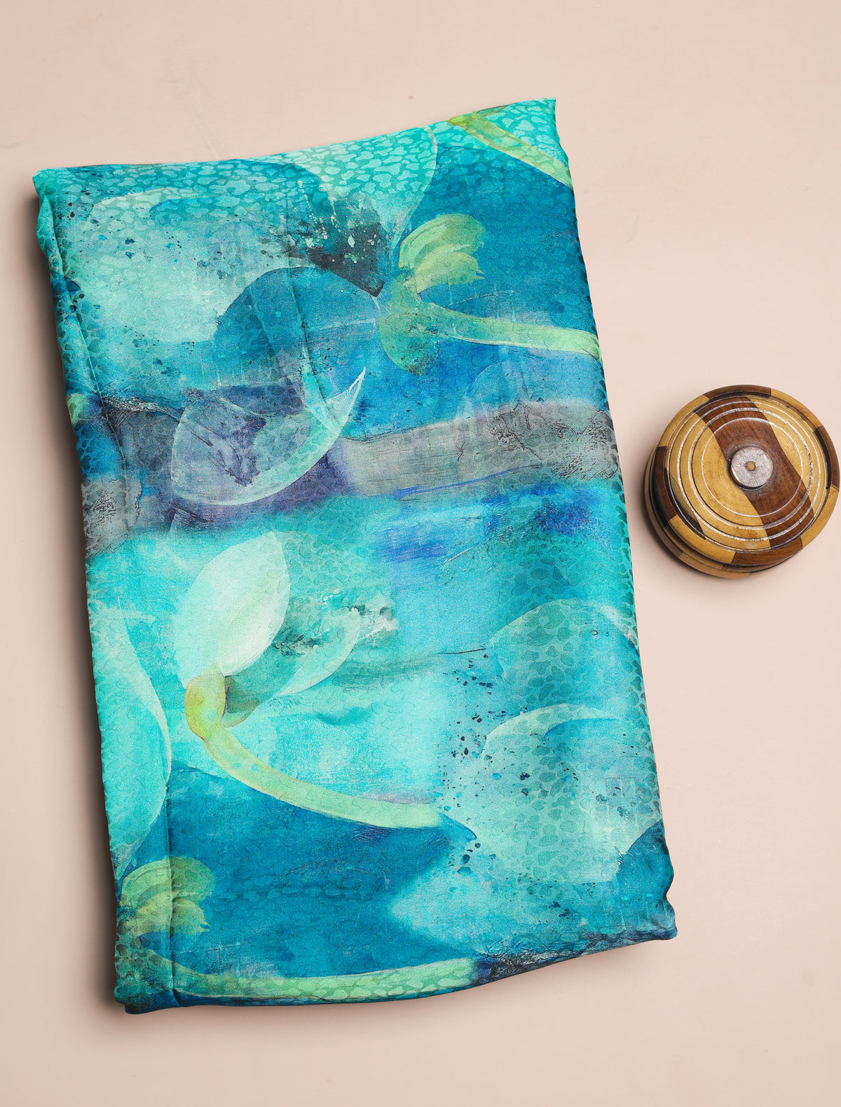 BEMBERG CHIFFON PRINTED FABRIC - PRE-CUT 4 MTRS PIECE