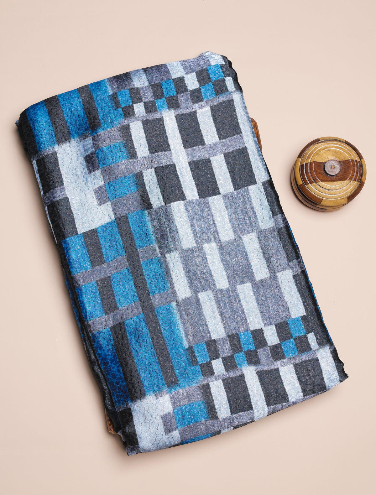 CREPE VISCOSE JACQUARD DIGITAL PRINTED FABRIC