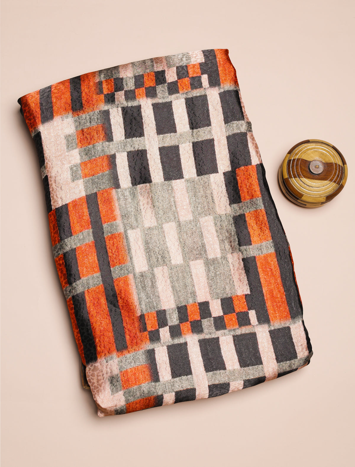 CREPE VISCOSE JACQUARD DIGITAL PRINTED FABRIC