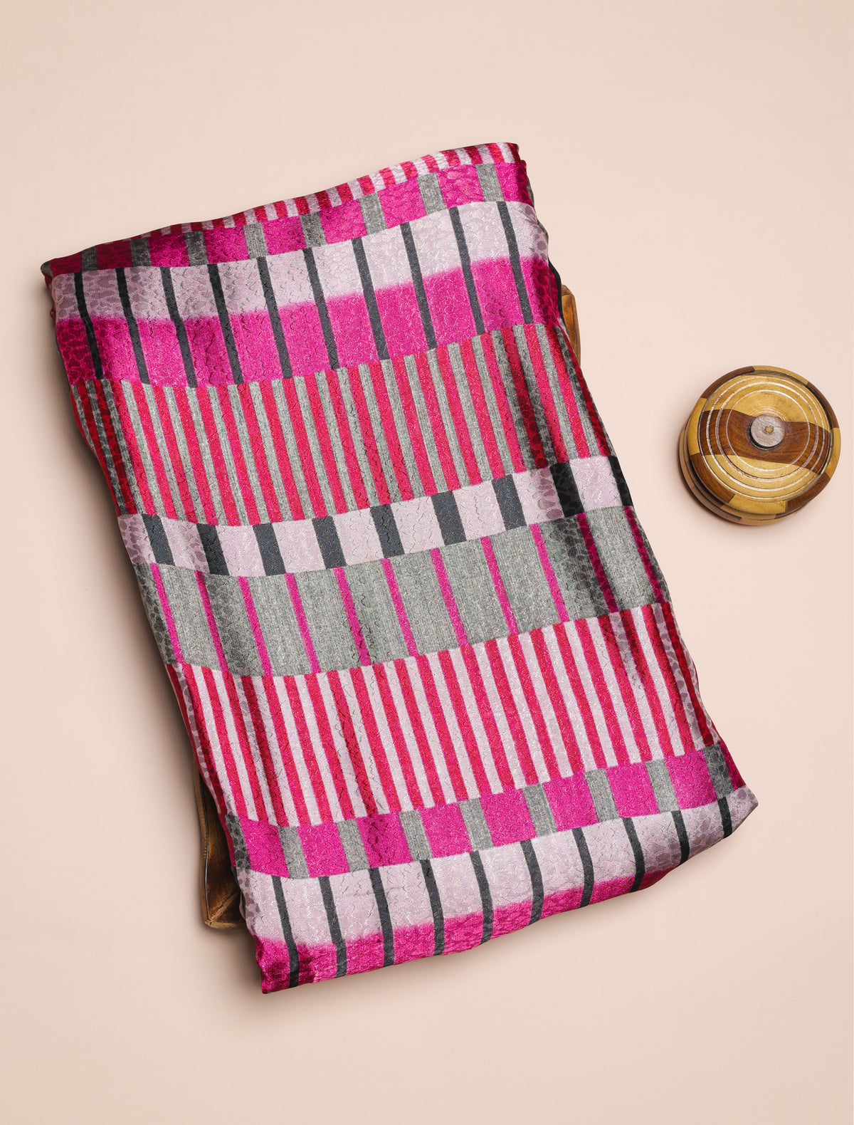 CREPE VISCOSE JACQUARD DIGITAL PRINTED FABRIC
