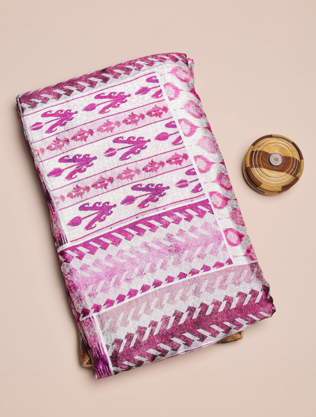 CREPE VISCOSE JACQUARD DIGITAL PRINTED FABRIC