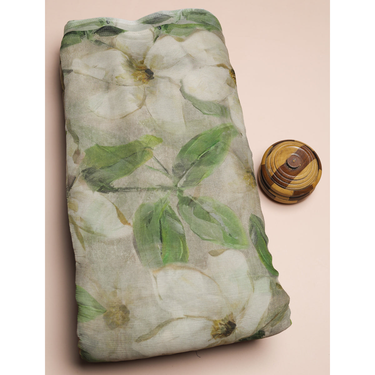 BEMBERG CHIFFON PRINTED FABRIC - PRE-CUT 4 MTRS PIECE