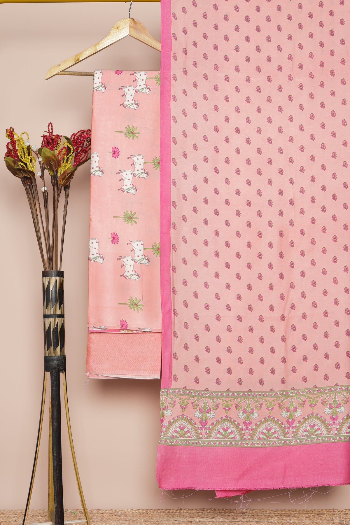 MODAL SILK PICHWAI SUIT SET