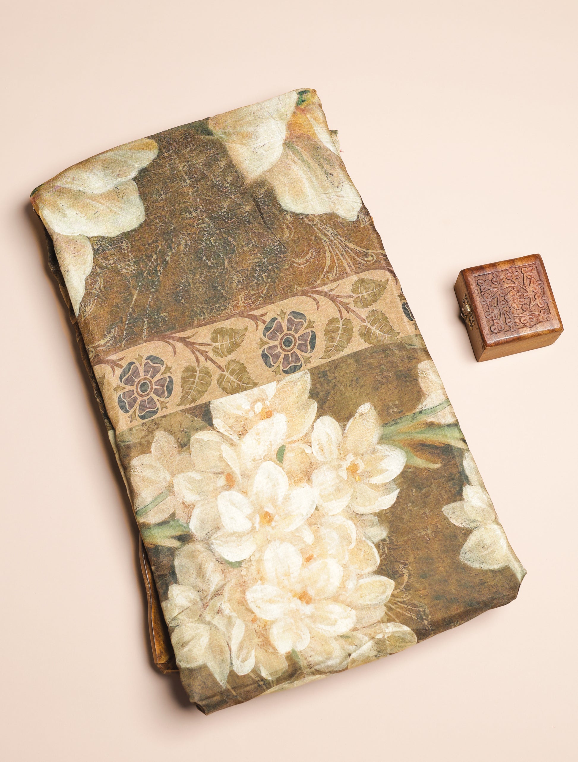 PURE BEMBERG COTTON SILK PRINTED FABRIC