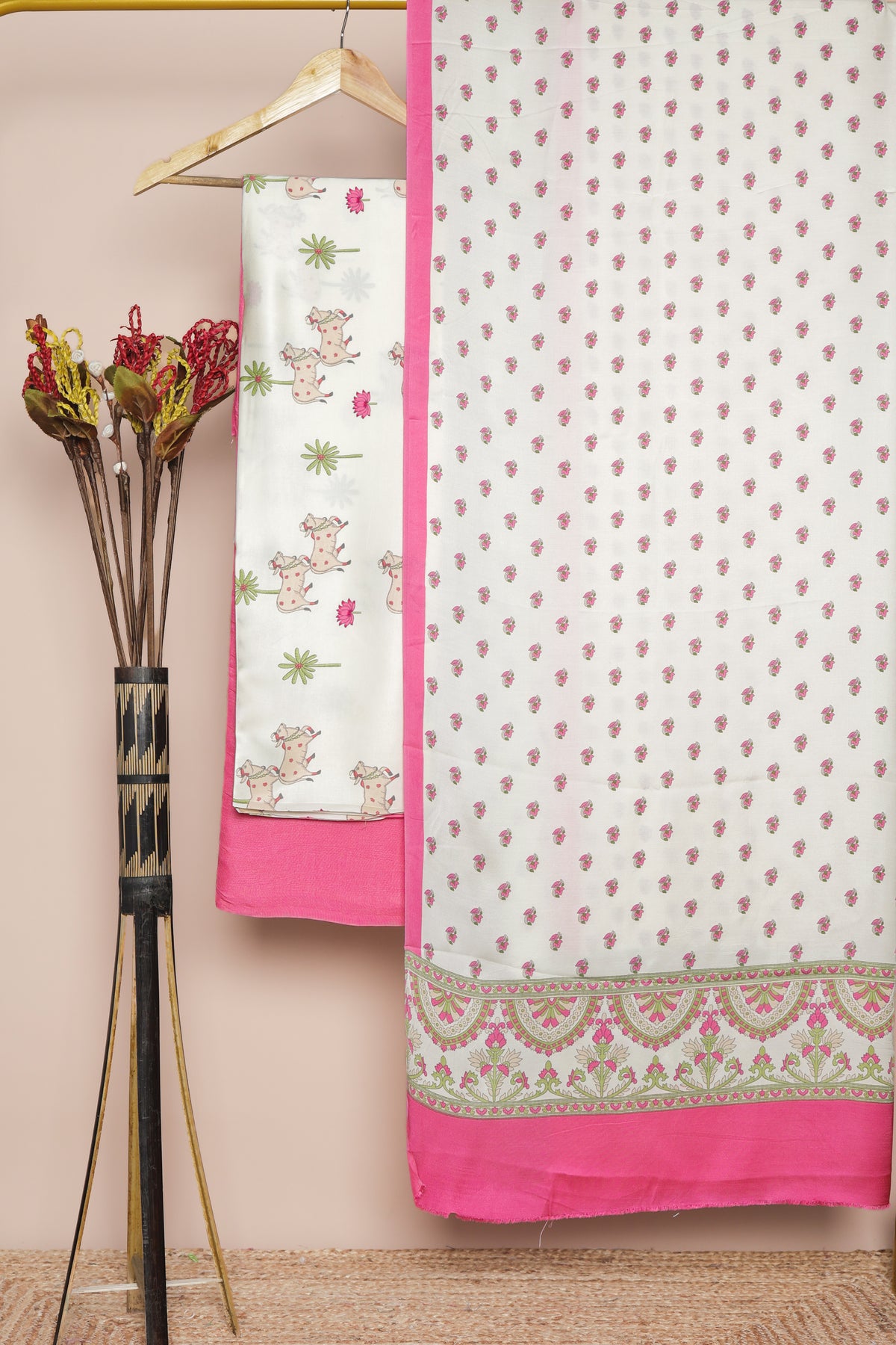 MODAL SILK PICHWAI SUIT SET