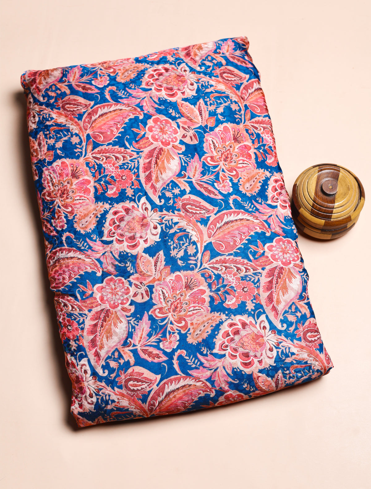 PURE CREPE SILK SELF DESIGN FABRIC - PRE-CUT 4 MTRS PIECE