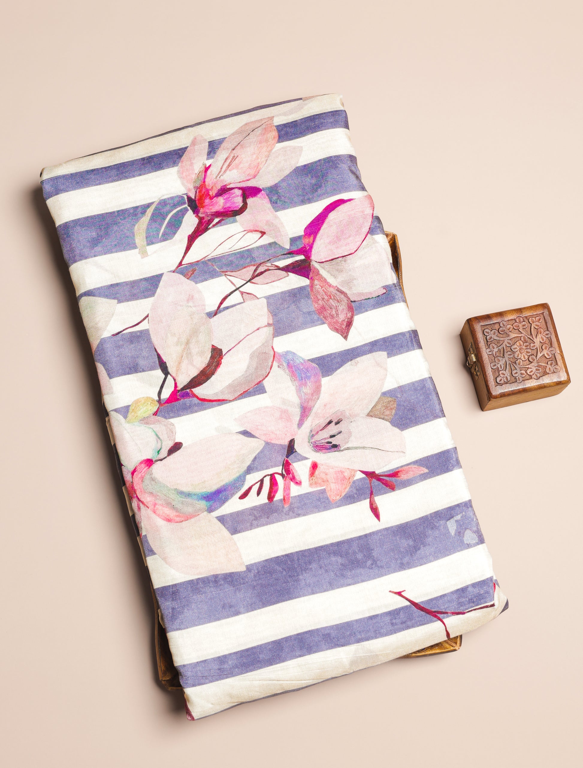 PURE BEMBERG COTTON SILK PRINTED FABRIC