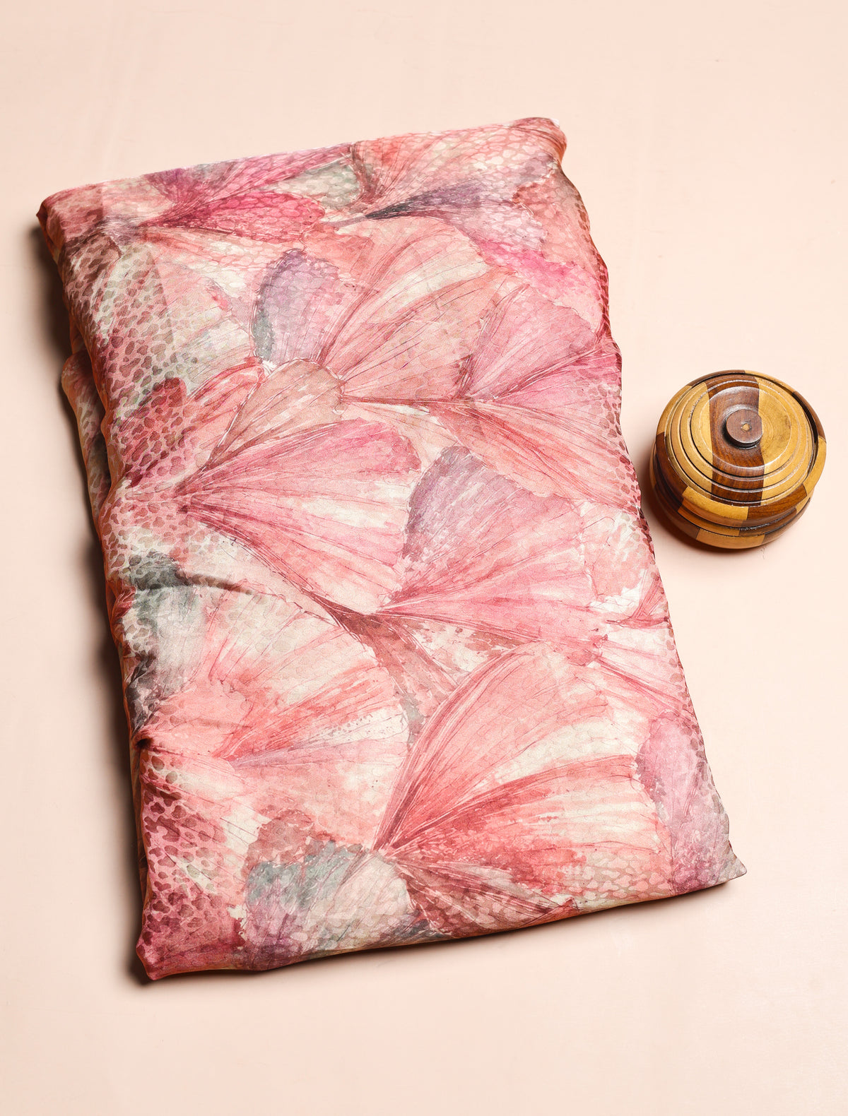 PURE CREPE SILK SELF DESIGN FABRIC - PRE-CUT 4 MTRS PIECE