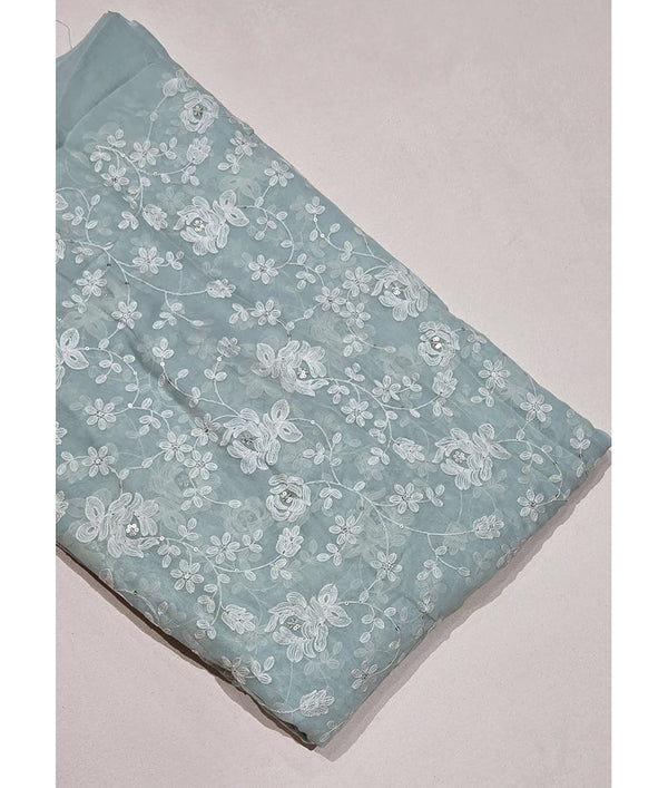 Organza Embroidered Fabric