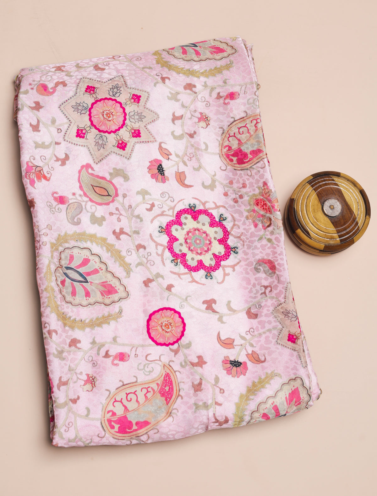 BEMBERG CHIFFON PRINTED FABRIC - PRE-CUT 4 MTRS PIECE