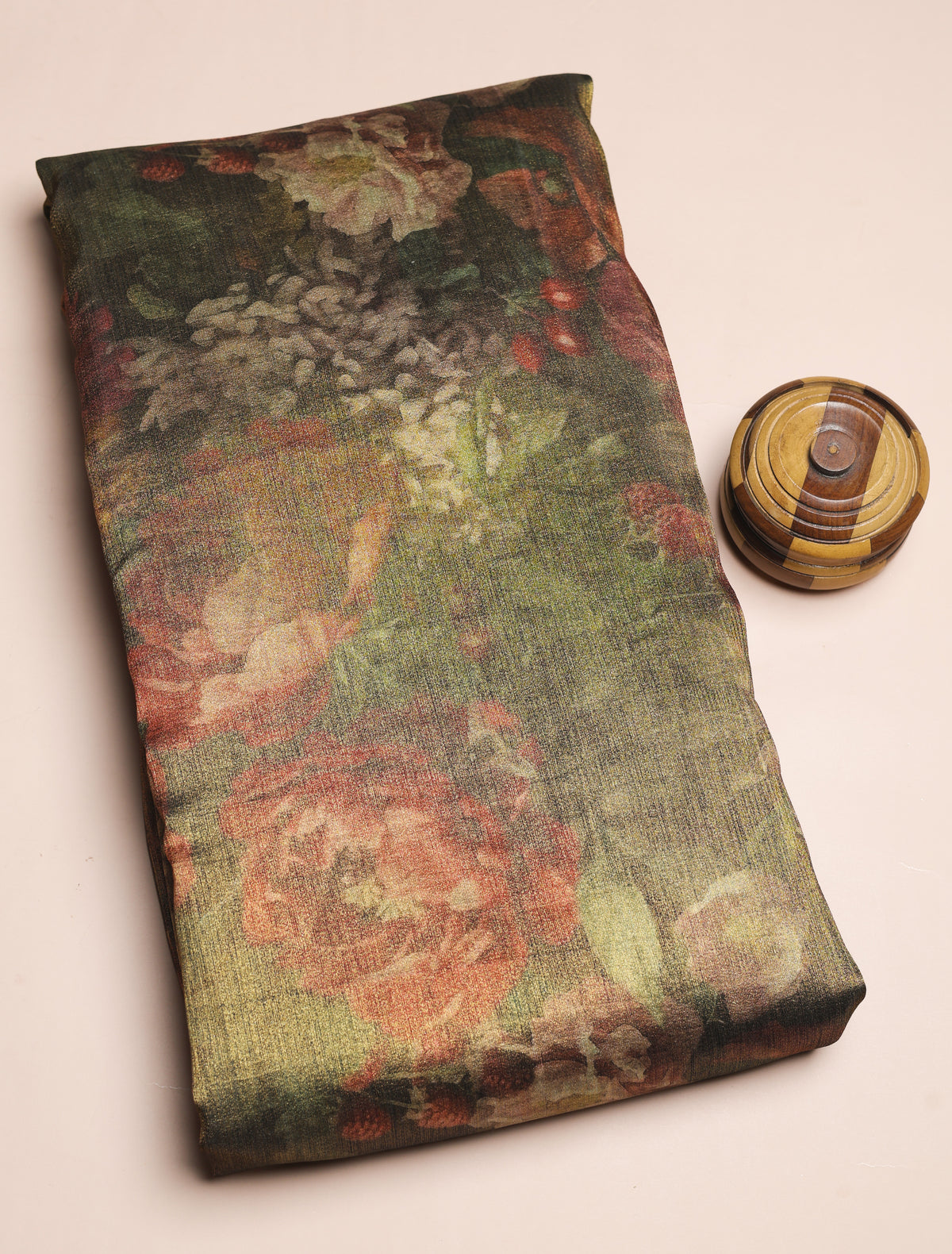 BEMBERG TISSUE SILK PRINTED FABRIC - PRE-CUT 4 MTRS PIECE