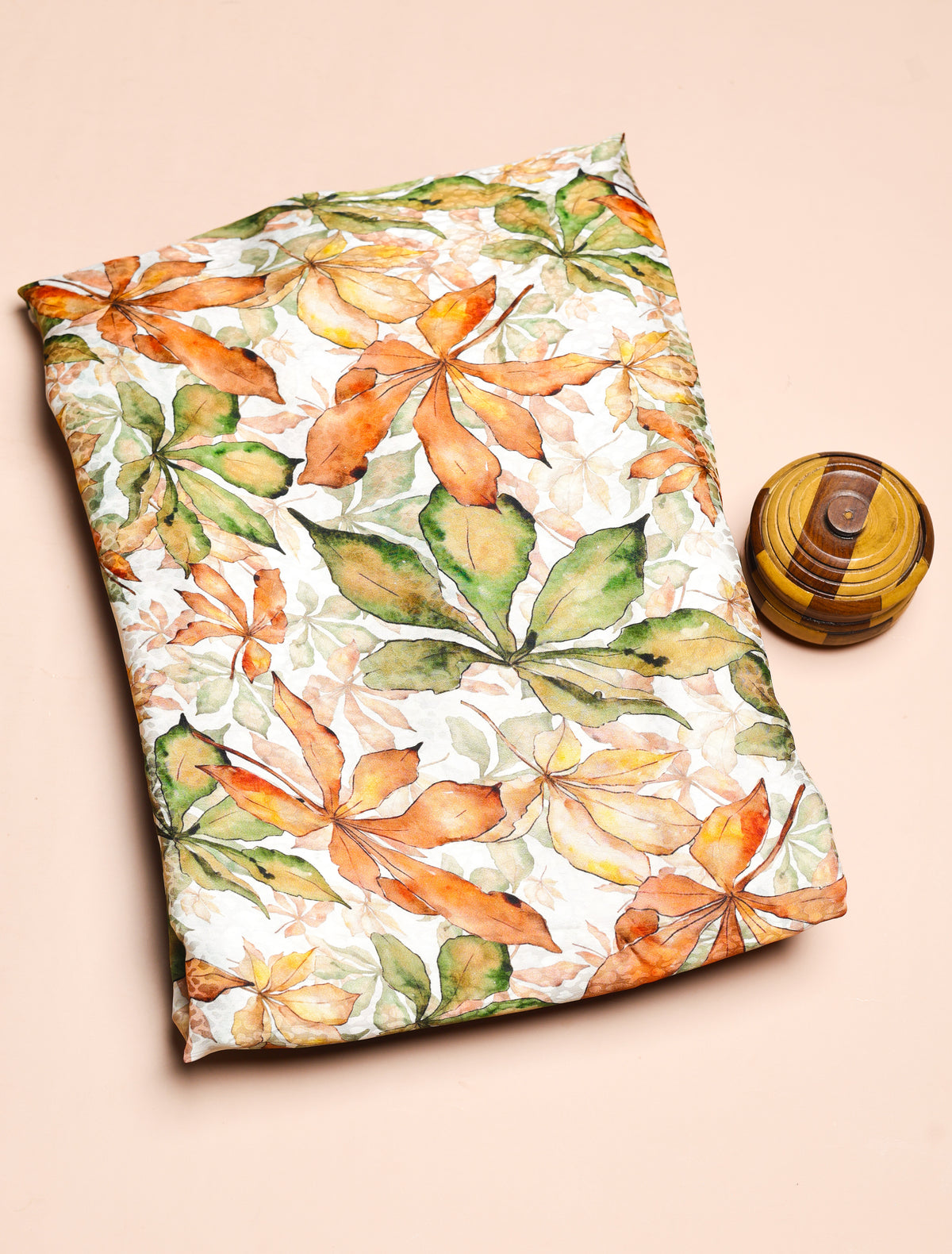 PURE CREPE SILK SELF DESIGN FABRIC - PRE-CUT 4 MTRS PIECE