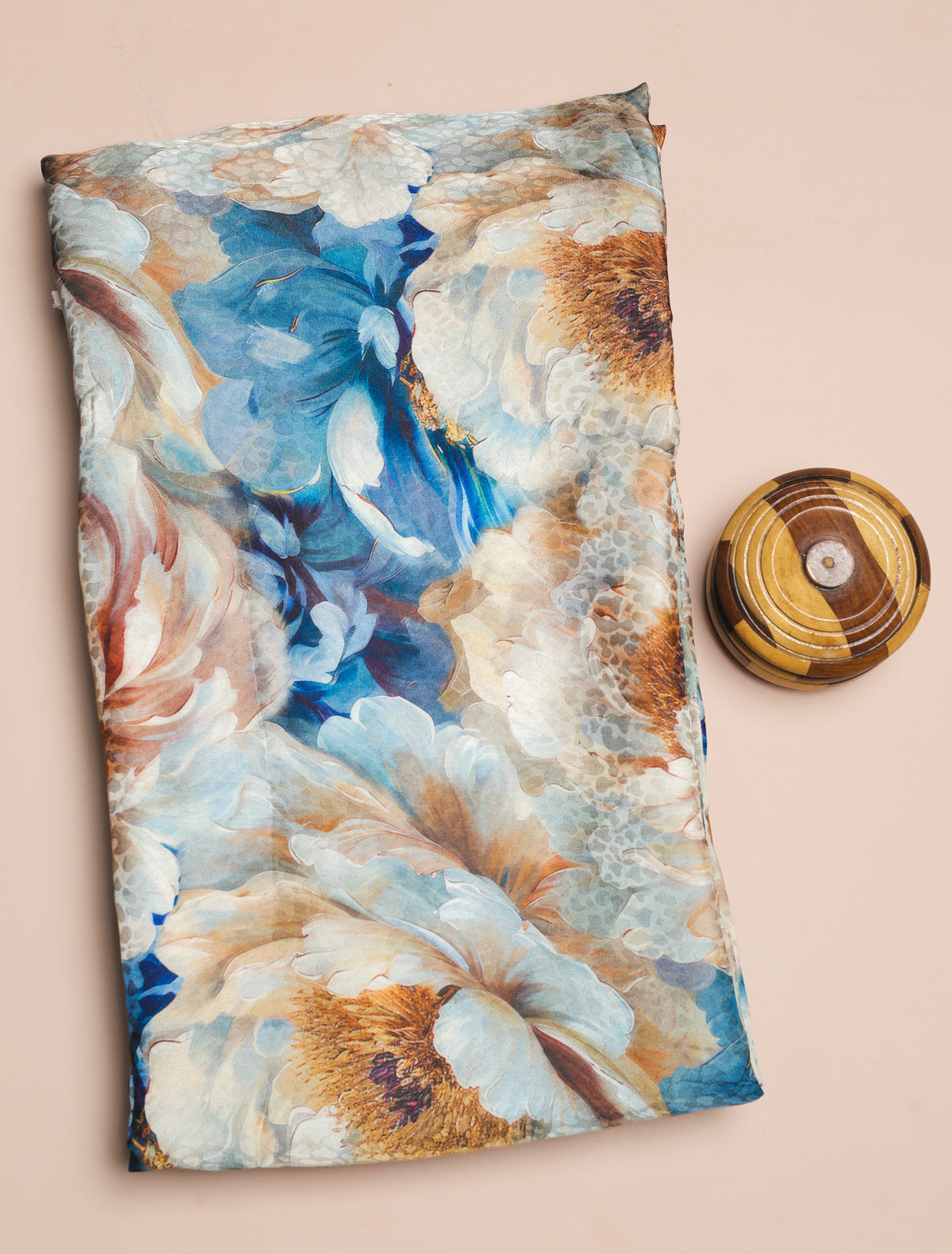 BEMBERG CHIFFON PRINTED FABRIC - PRE-CUT 4 MTRS PIECE