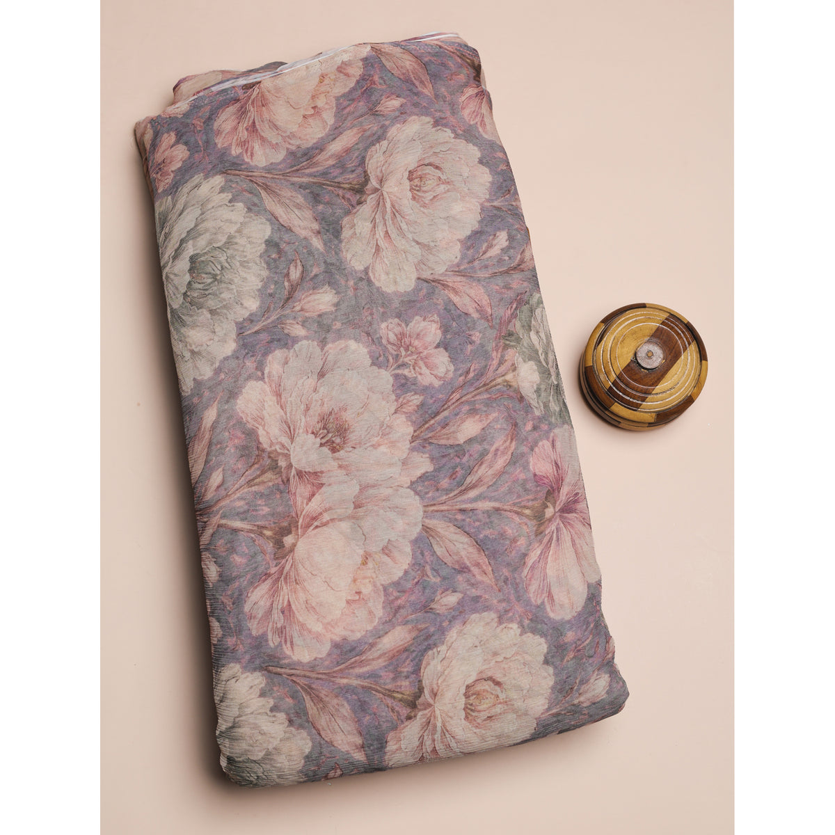 BEMBERG CHIFFON PRINTED FABRIC - PRE-CUT 4 MTRS PIECE
