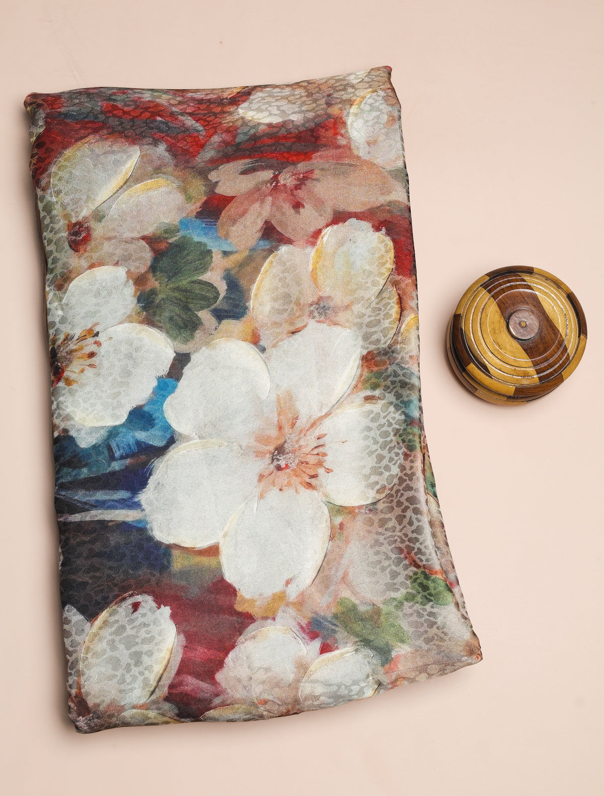BEMBERG CHIFFON PRINTED FABRIC - PRE-CUT 4 MTRS PIECE