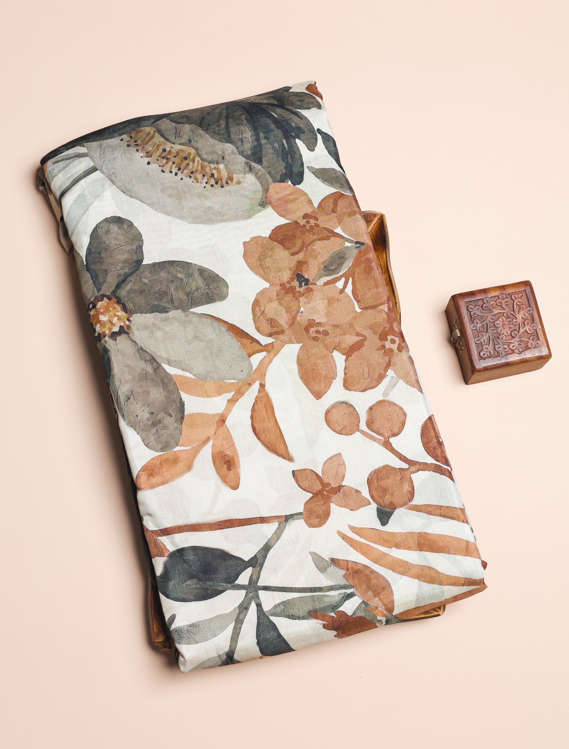 PURE BEMBERG COTTON SILK PRINTED FABRIC