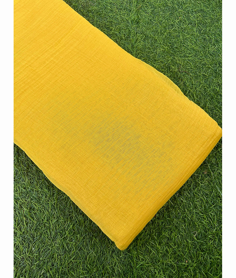 Malai Chanderi Plain Fabric