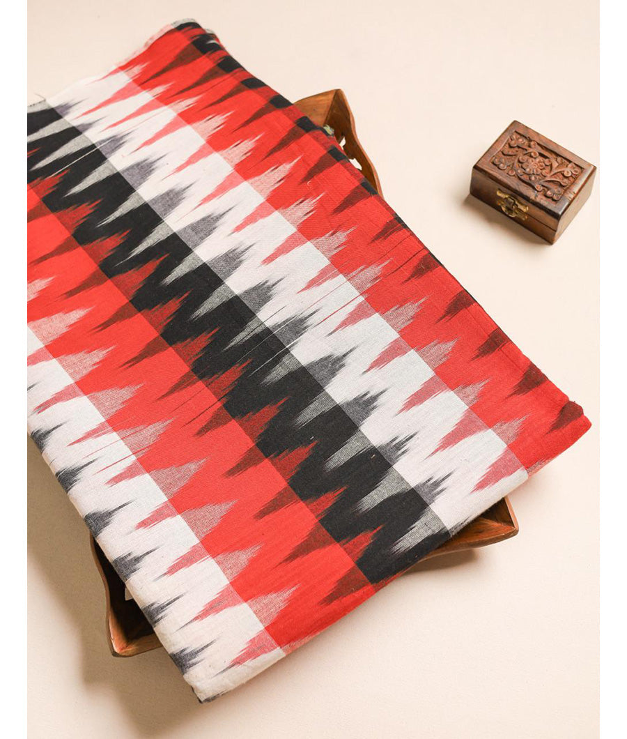 Mercerised Cotton Ikat Fabric