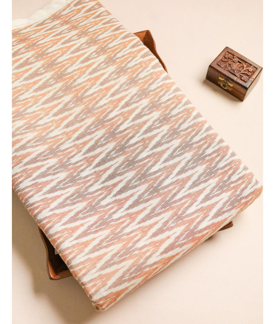 Mercerised Cotton Ikat Fabric