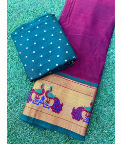 Narayanpet Cotton-Dupion Mix & Match