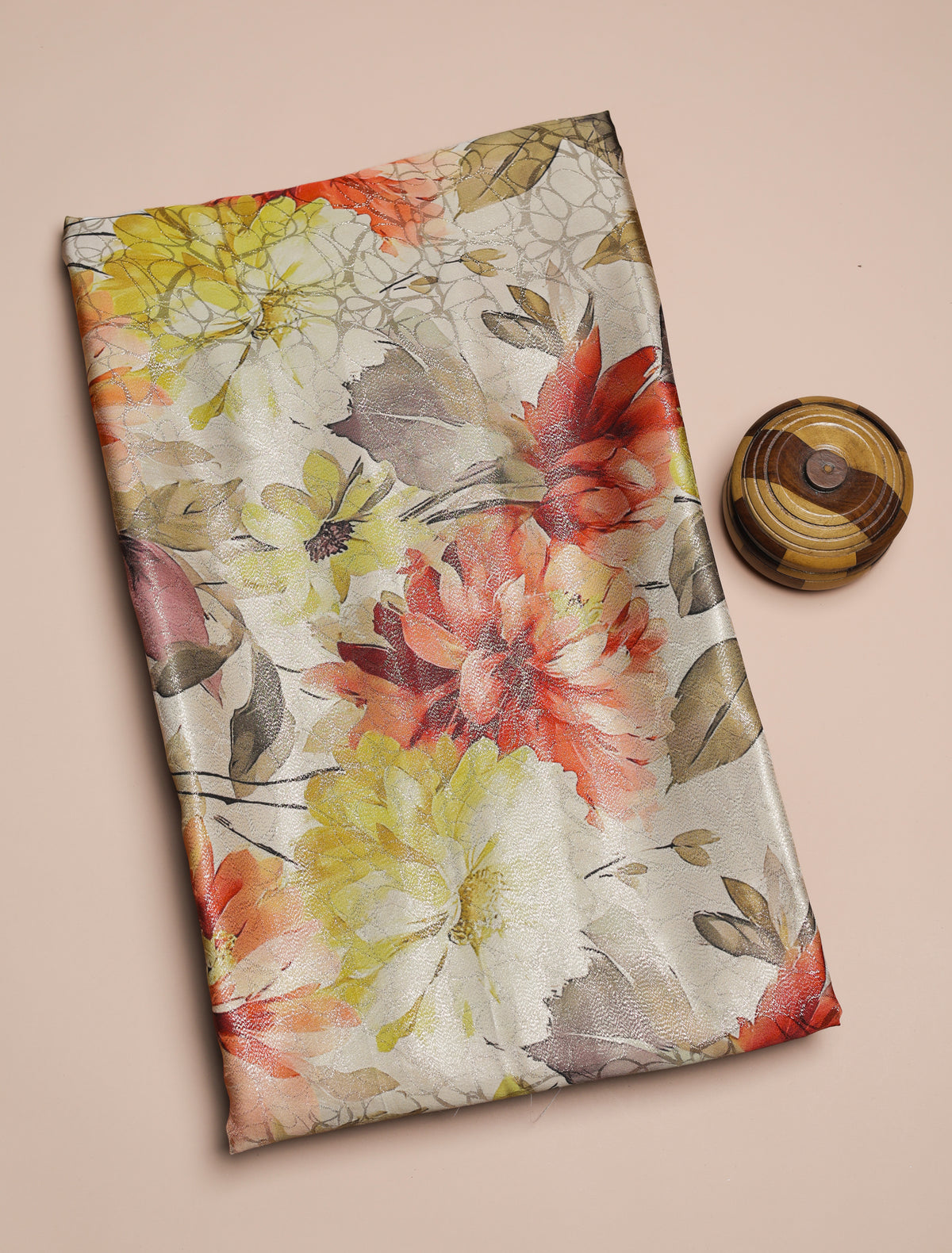 PREMIUM PURE DIOR SILK PRINTED FABRIC - PRE-CUT 4 MTRS PIECE