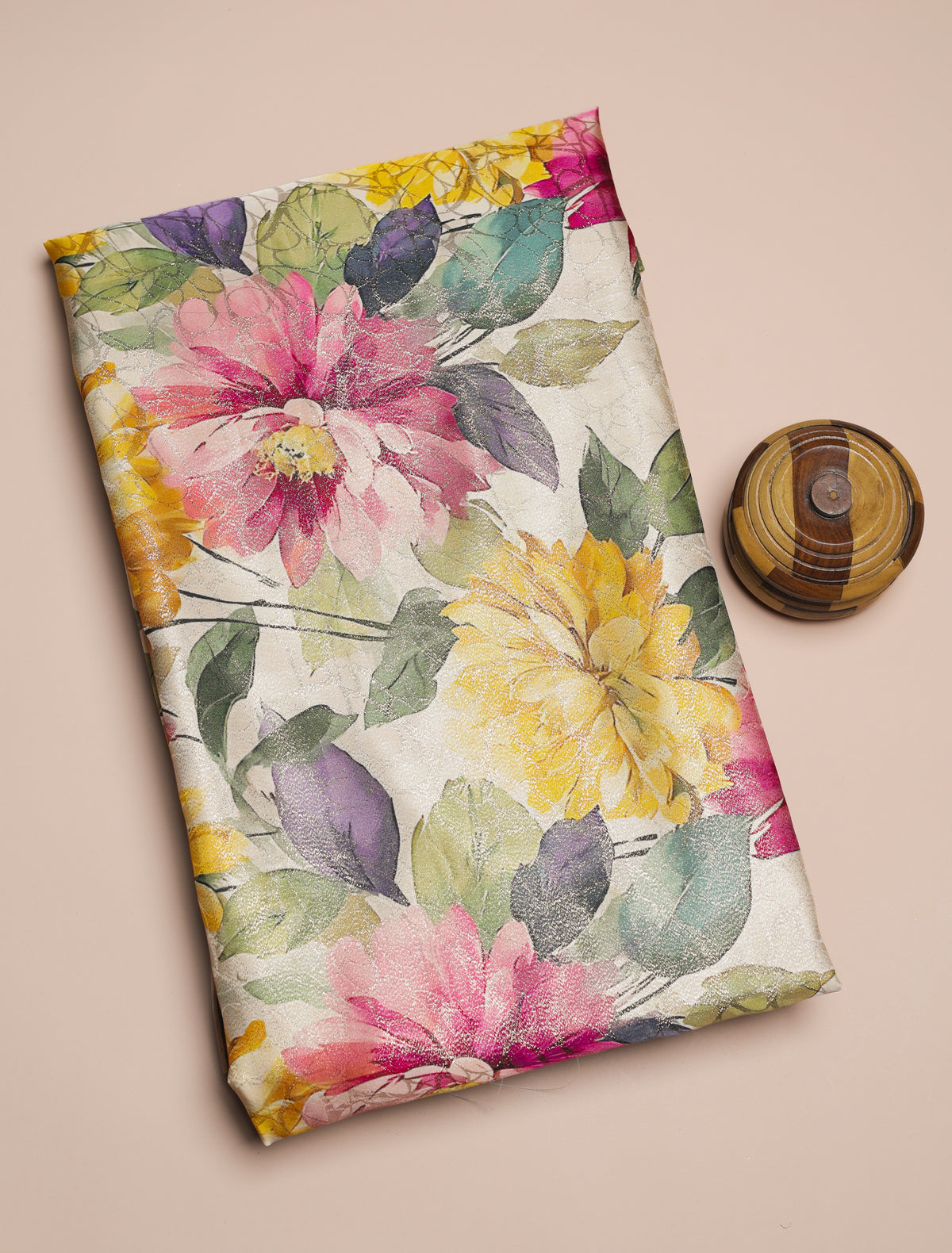 PREMIUM PURE DIOR SILK PRINTED FABRIC - PRE-CUT 4 MTRS PIECE