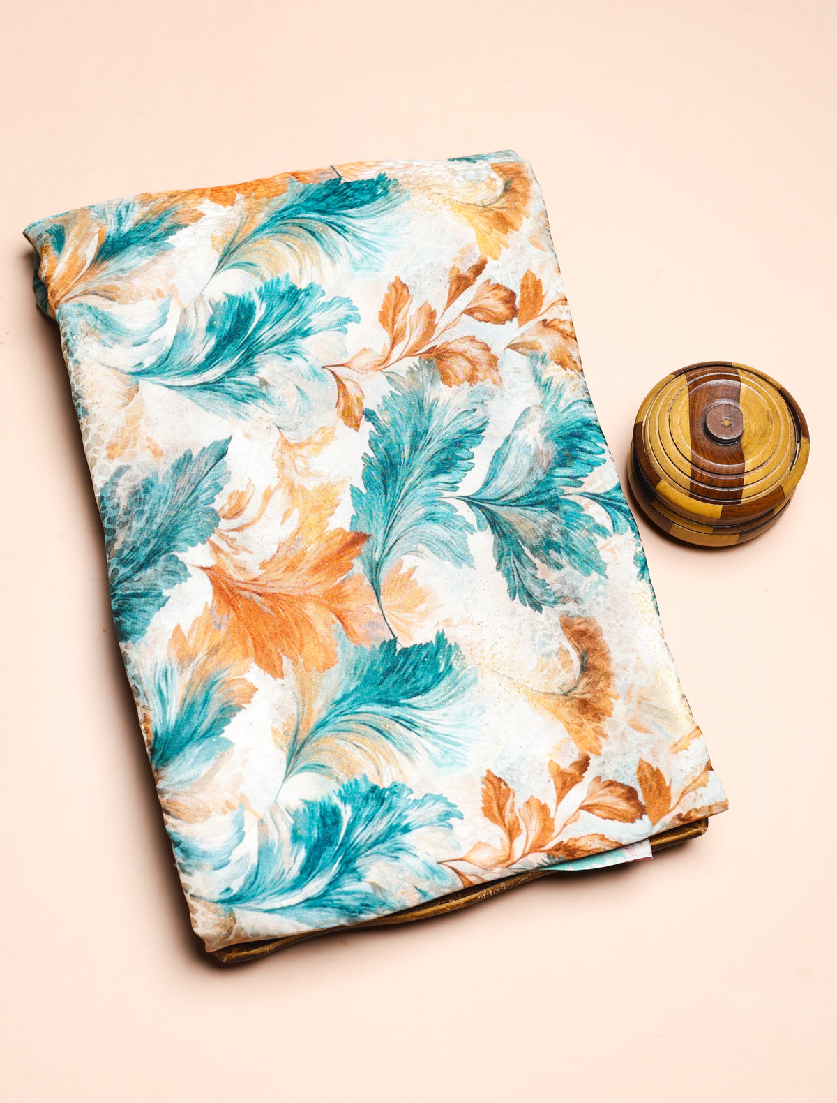 PURE CREPE SILK SELF DESIGN FABRIC - PRE-CUT 4 MTRS PIECE