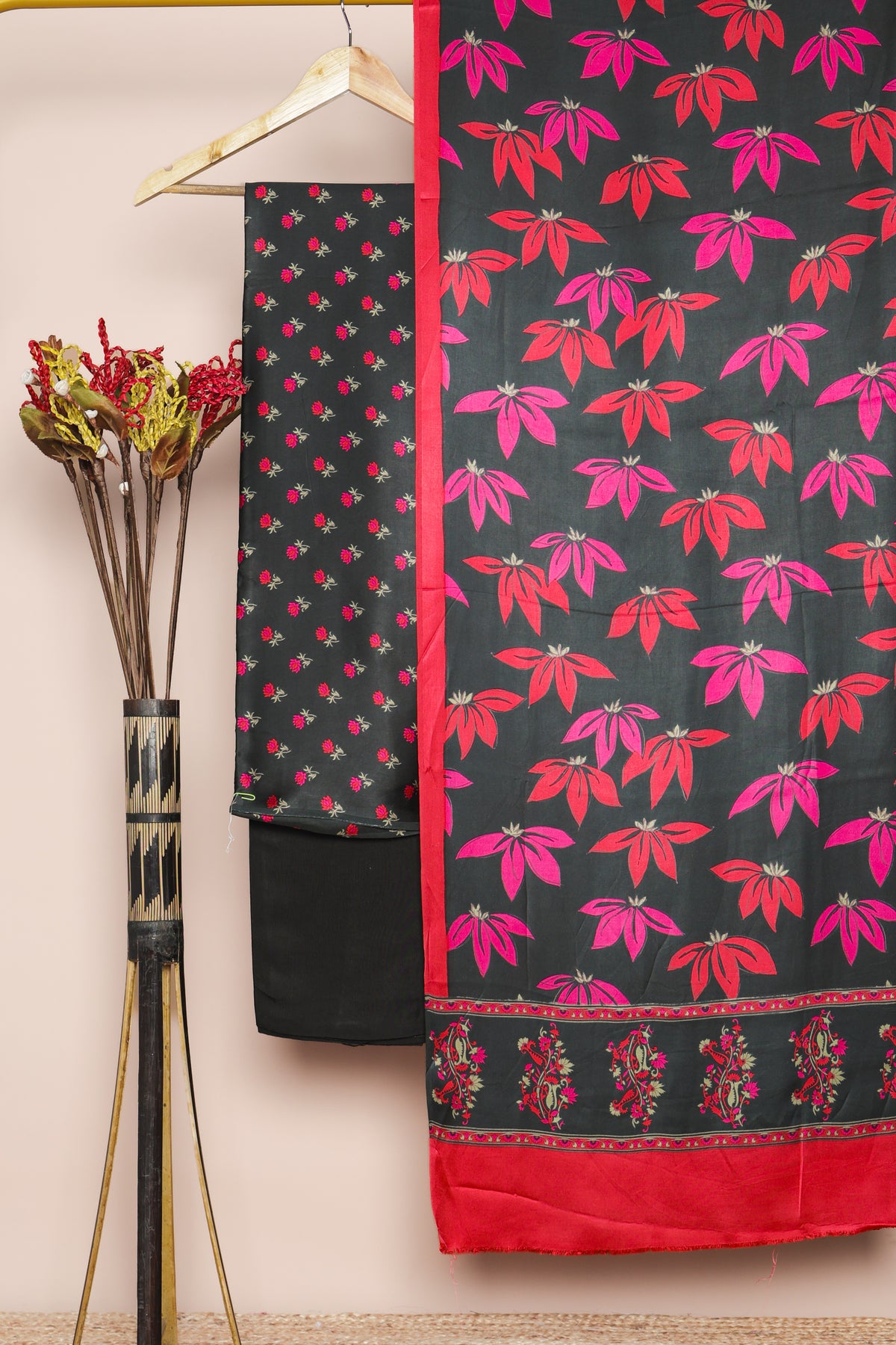 MODAL SILK PRINTED SUIT SET
