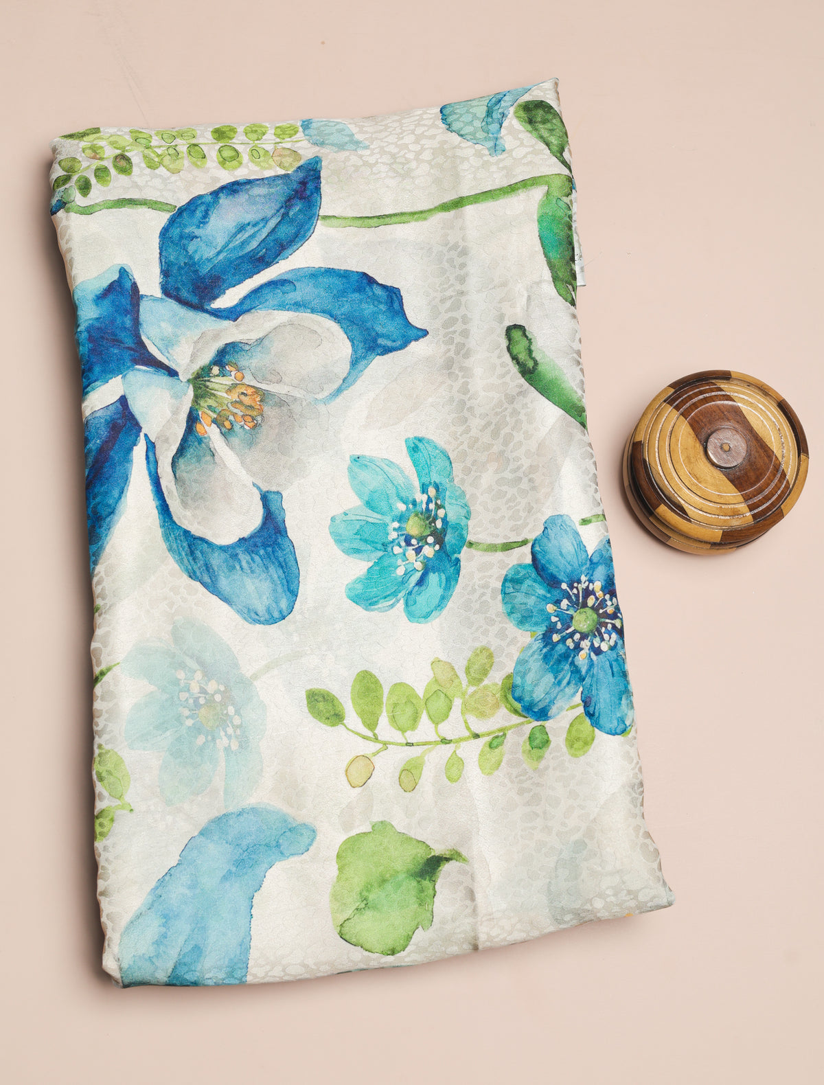 BEMBERG CHIFFON PRINTED FABRIC - PRE-CUT 4 MTRS PIECE