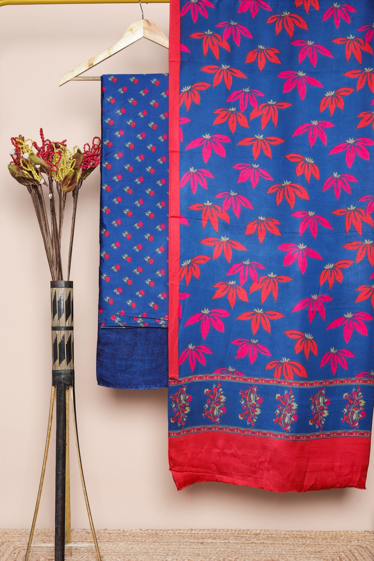 MODAL SILK PRINTED SUIT SET
