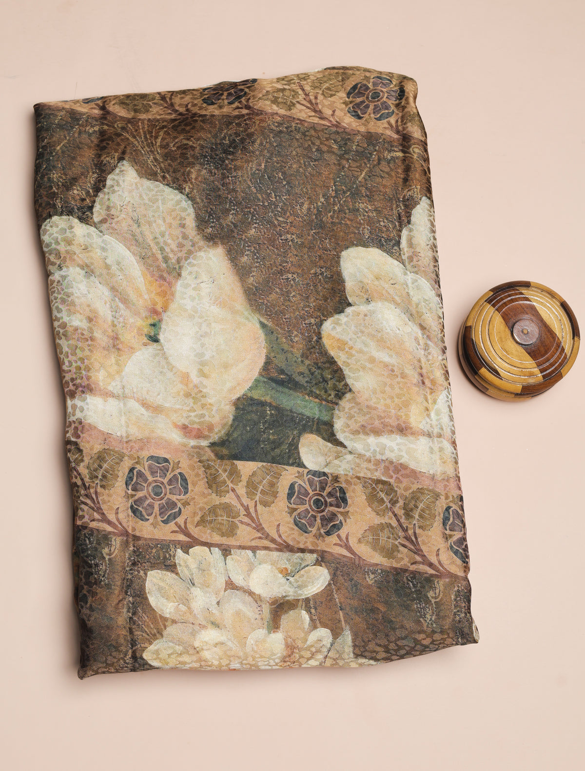 BEMBERG CHIFFON PRINTED FABRIC - PRE-CUT 4 MTRS PIECE
