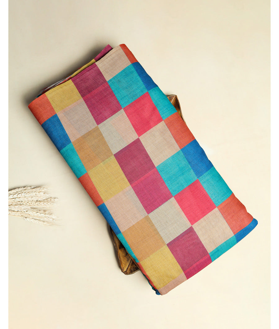 RAJWADI LINEN DIGITAL PRINTED FABRIC