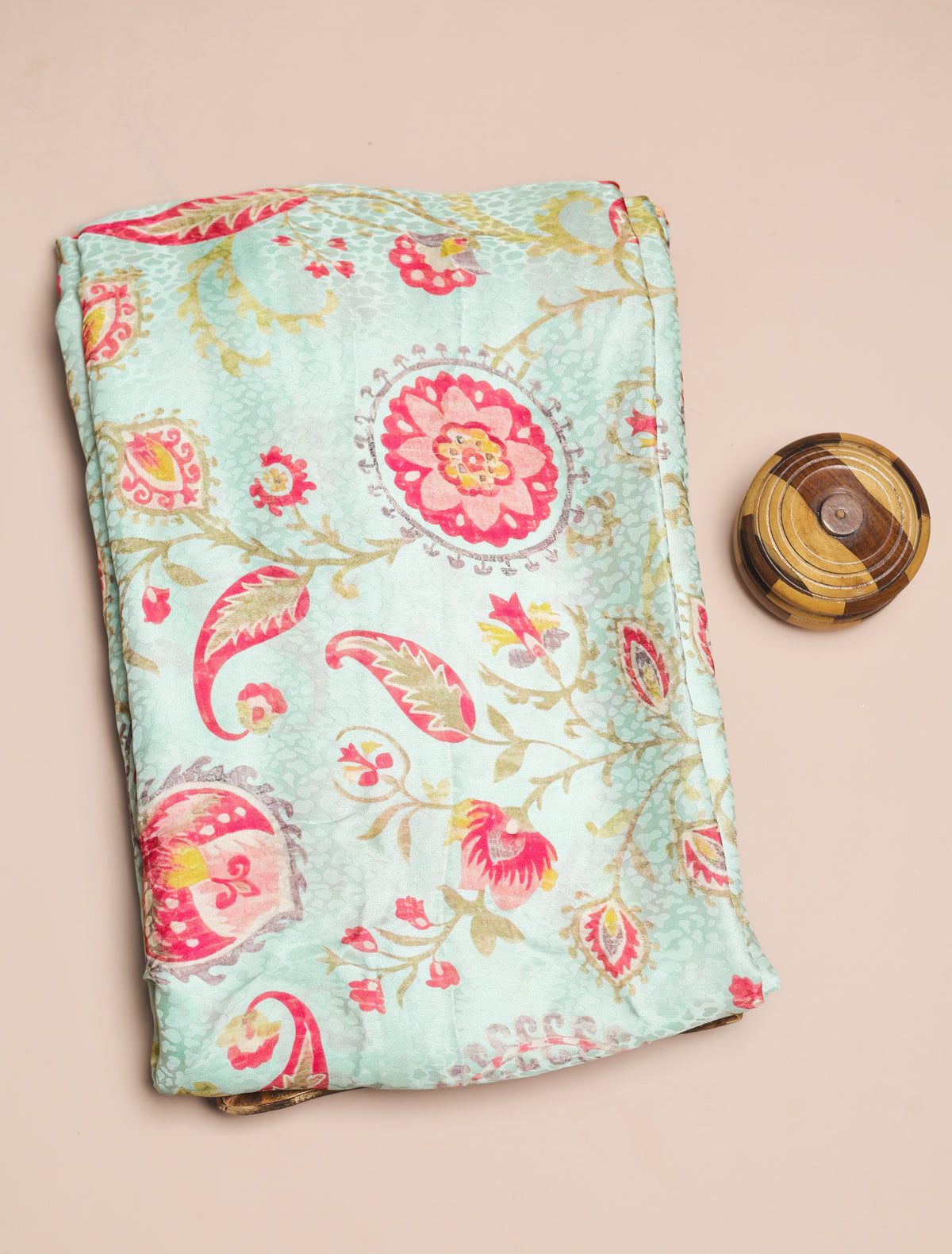 BEMBERG CHIFFON PRINTED FABRIC - PRE-CUT 4 MTRS PIECE
