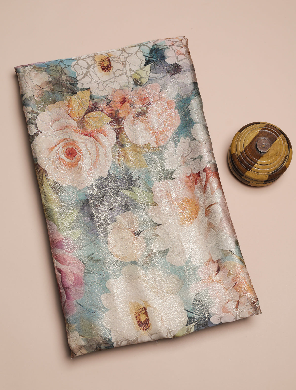 PREMIUM PURE DIOR SILK PRINTED FABRIC - PRE-CUT 4 MTRS PIECE