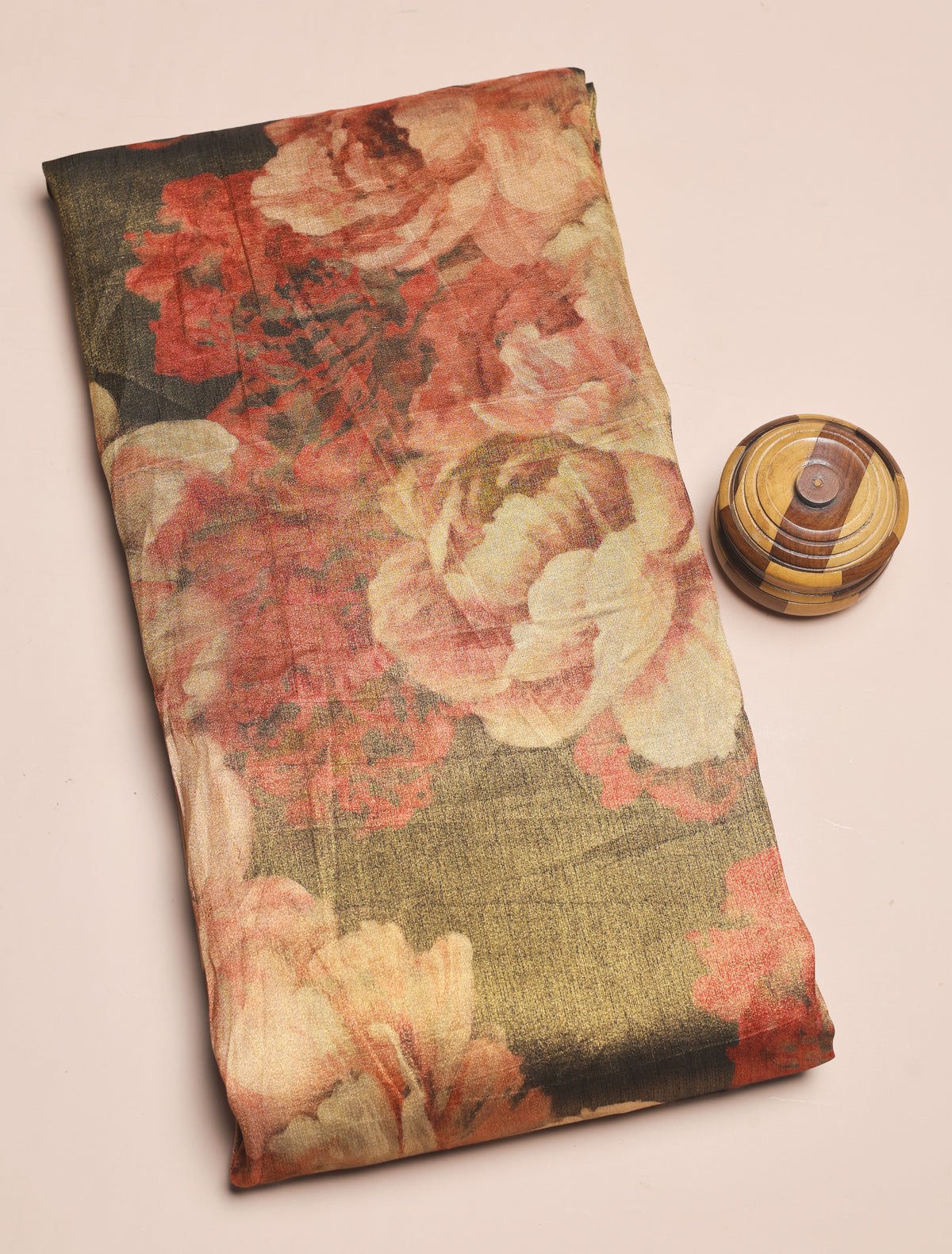 BEMBERG TISSUE SILK PRINTED FABRIC - PRE-CUT 4 MTRS PIECE