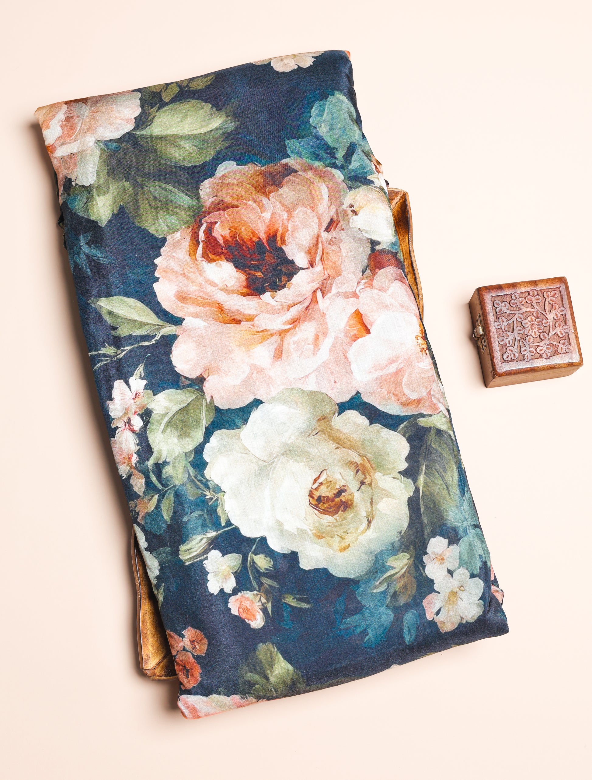 PURE BEMBERG COTTON SILK PRINTED FABRIC