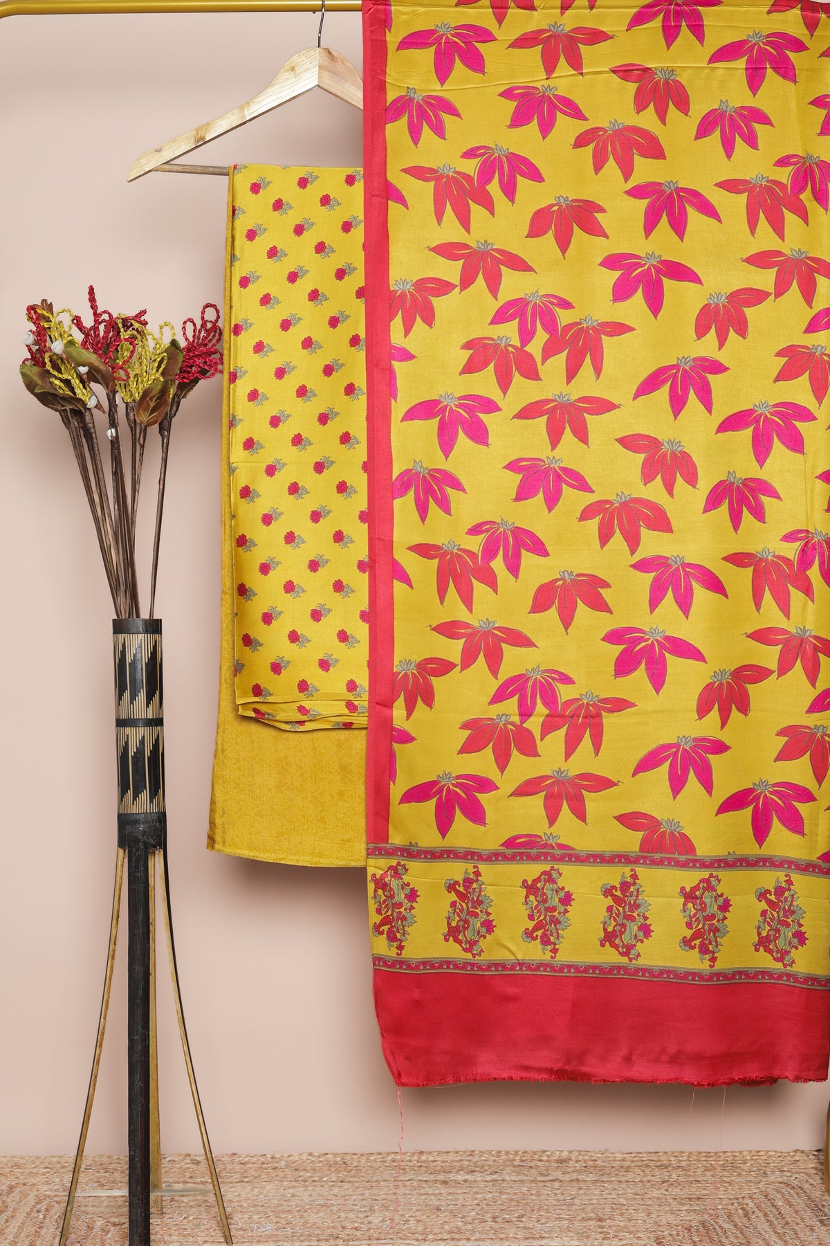 MODAL SILK PRINTED SUIT SET