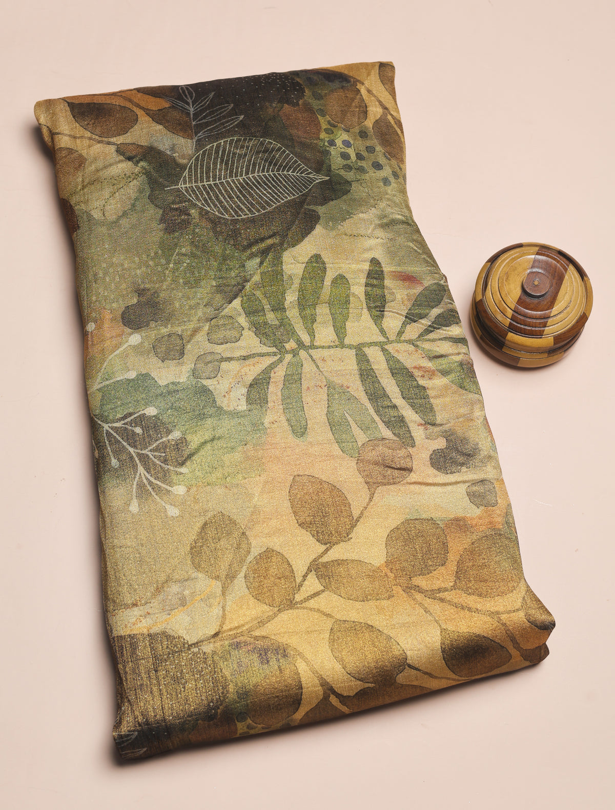 BEMBERG TISSUE SILK PRINTED FABRIC - PRE-CUT 4 MTRS PIECE