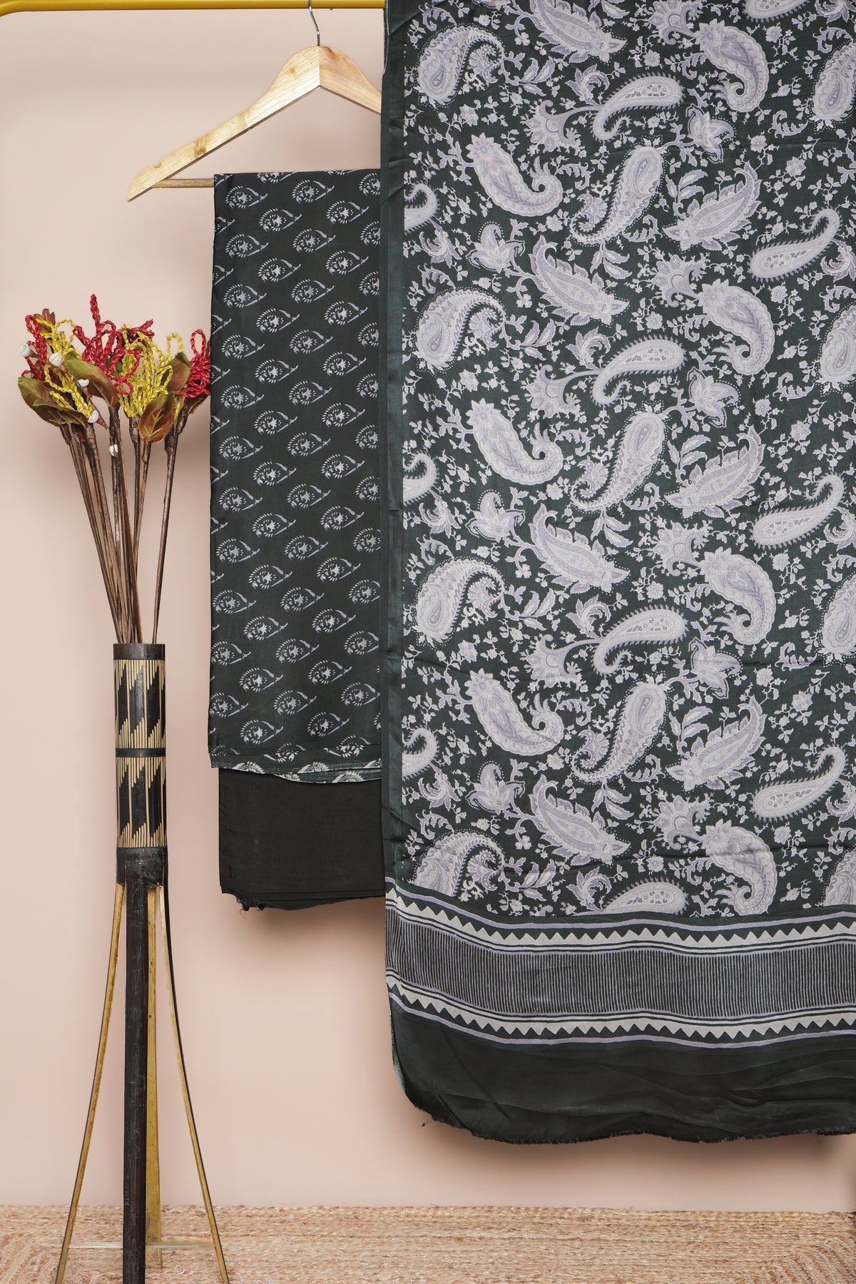 MODAL SILK PRINTED SUIT SET