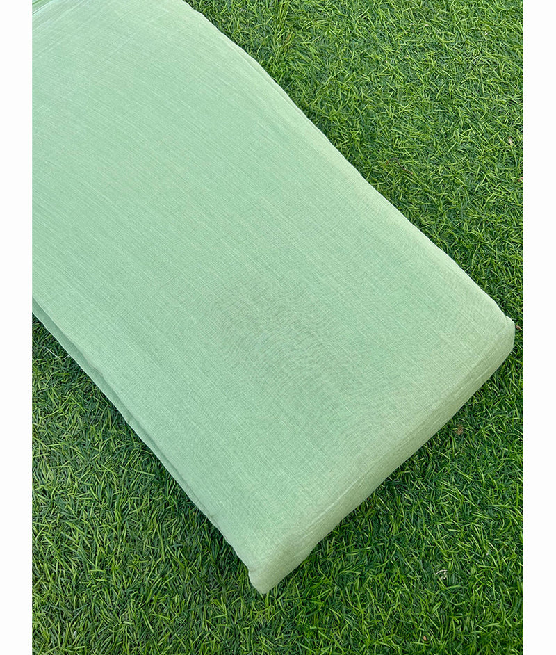 Malai Chanderi Plain Fabric