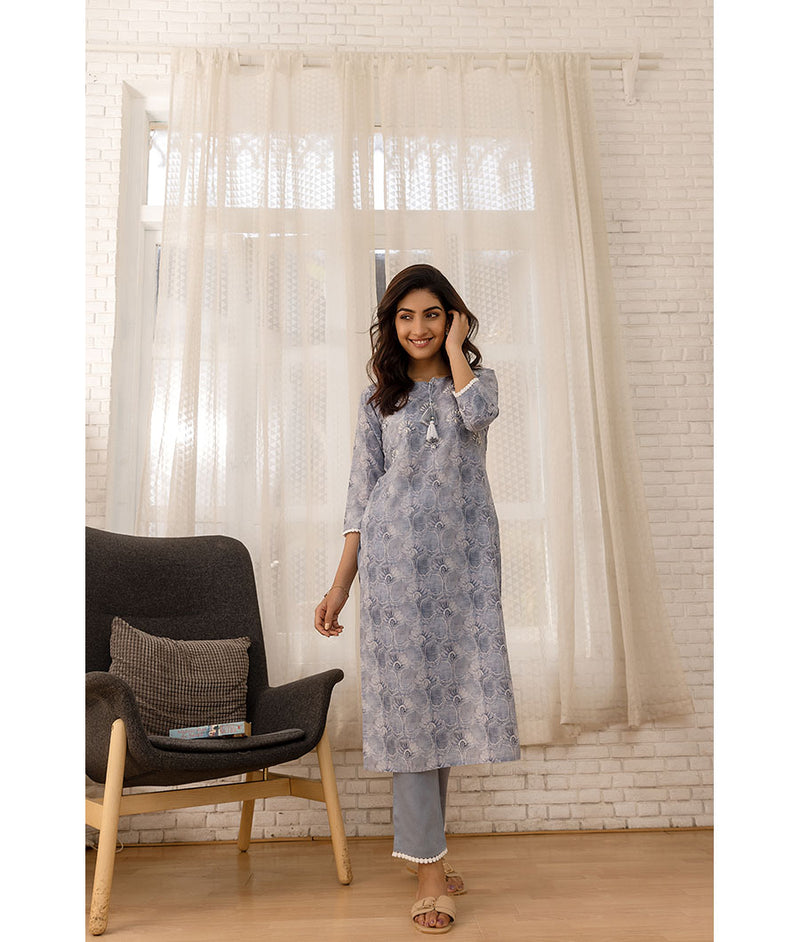 COTTON LINEN KURTI