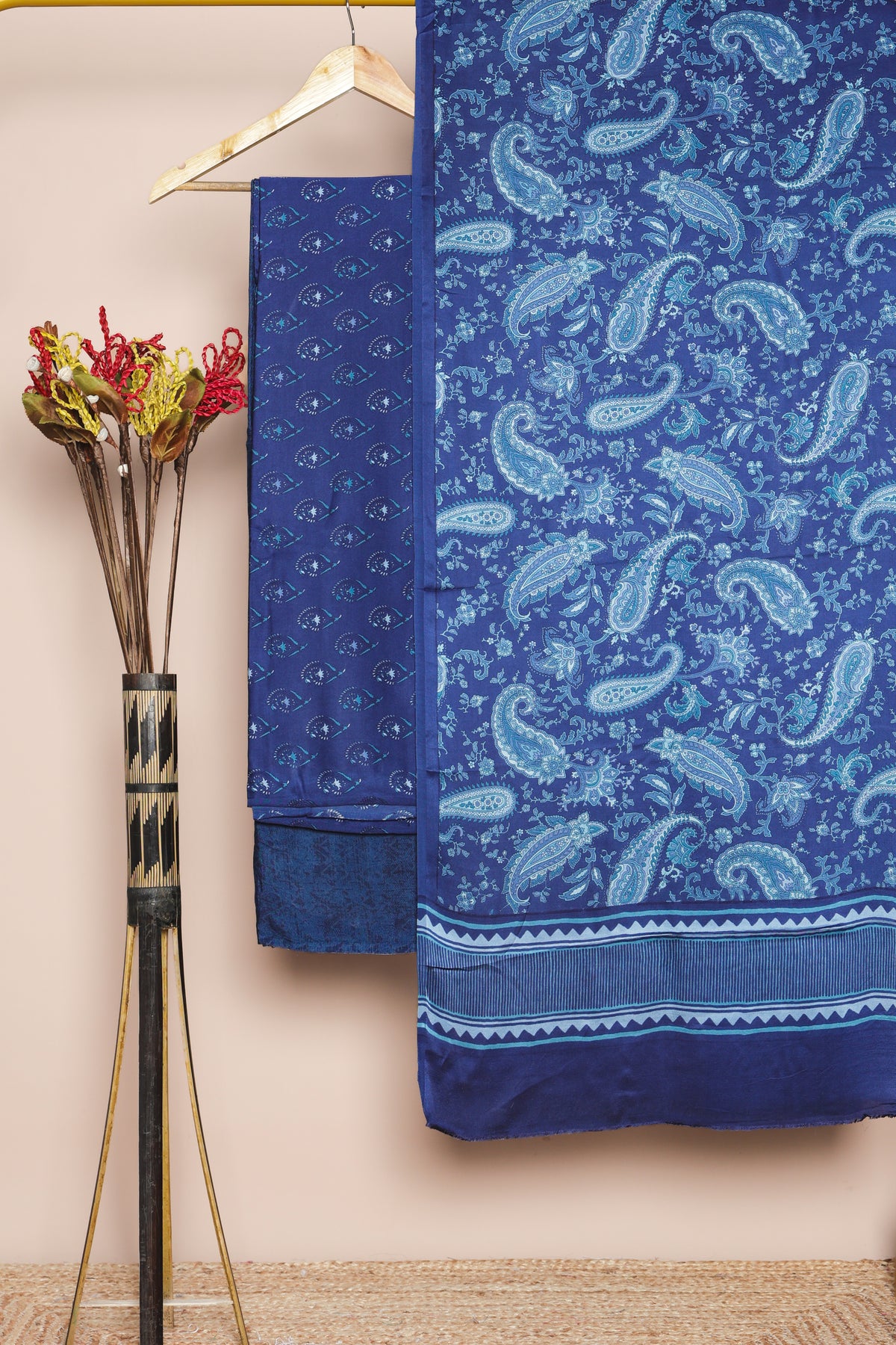 MODAL SILK PRINTED SUIT SET
