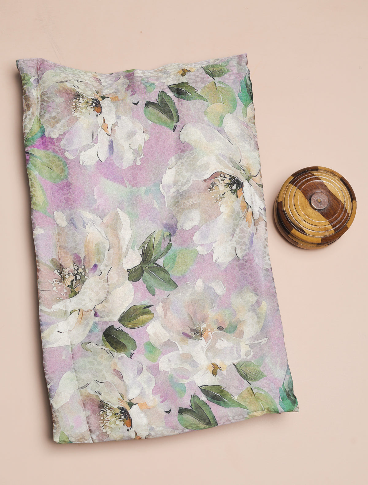 BEMBERG CHIFFON PRINTED FABRIC - PRE-CUT 4 MTRS PIECE