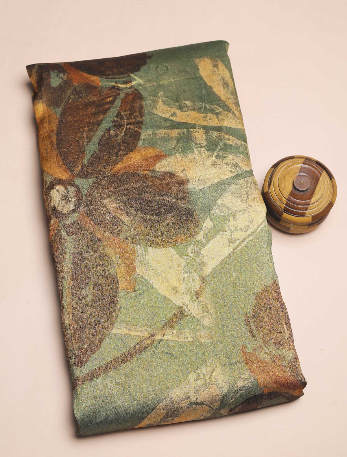 BEMBERG TISSUE SILK PRINTED FABRIC - PRE-CUT 4 MTRS PIECE