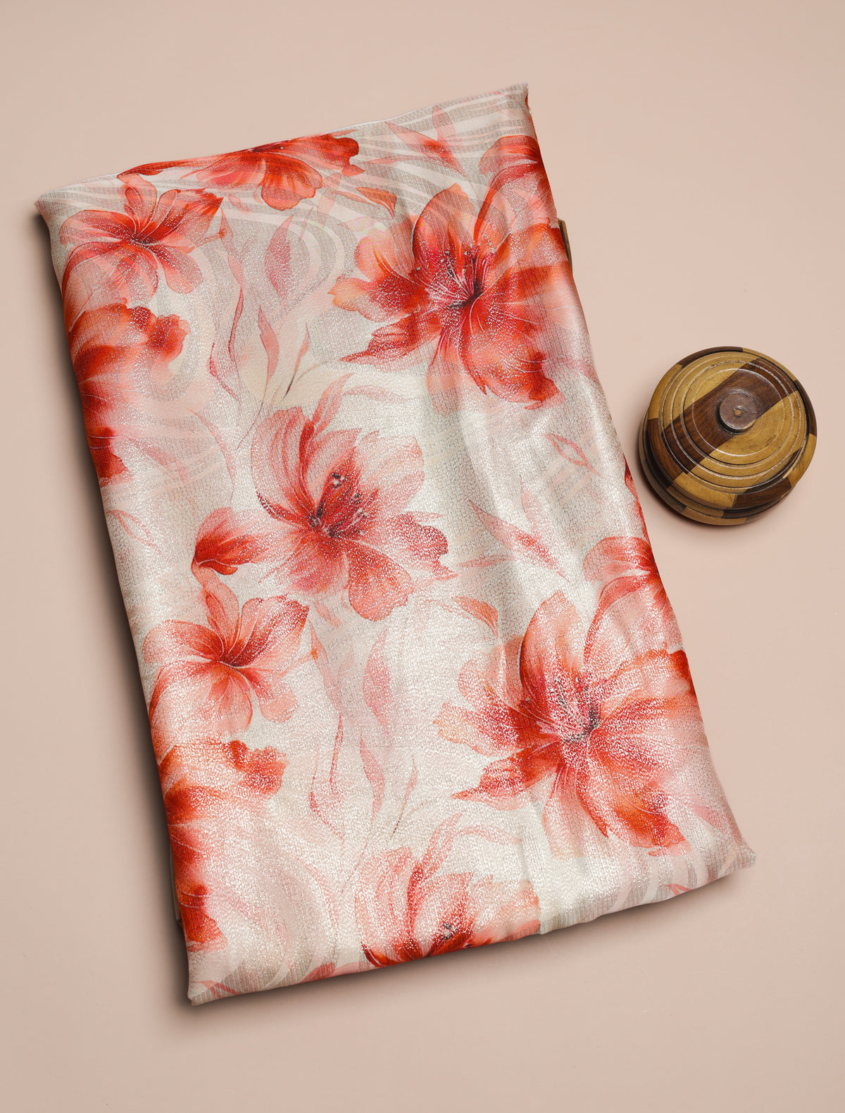 PREMIUM PURE DIOR SILK PRINTED FABRIC - PRE-CUT 4 MTRS PIECE